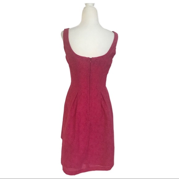 Nine West Ribbed Sheath Dress Pink Fit and Flare. - Picture 4 of 4
